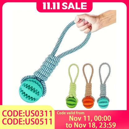 Maison Paw DuraPlay™ Braided Rope Chew Ball – Dental & Treat Toy for Dogs
