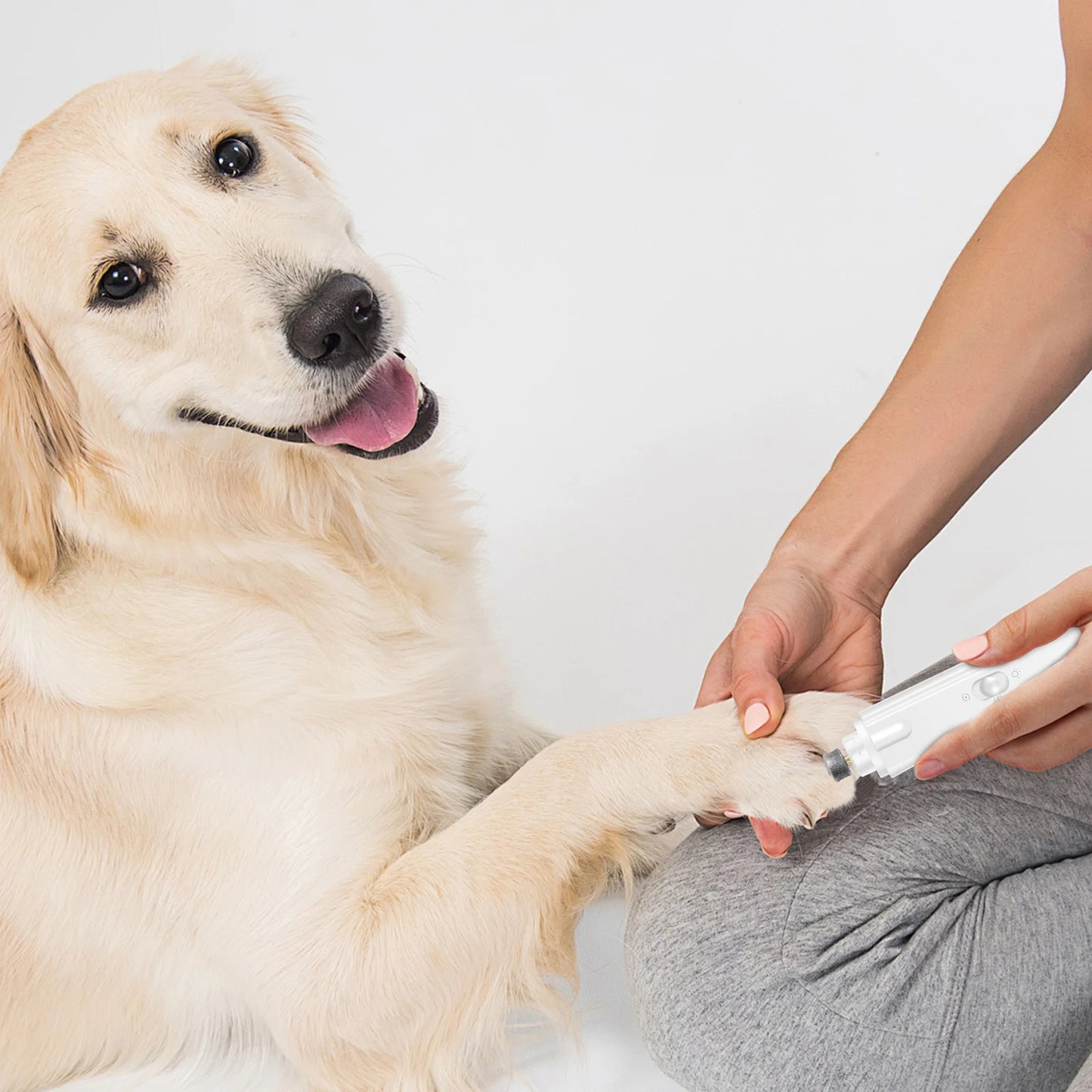 Maison Paw GroomEase™ 2-in-1 Pet Nail Grinder & Clipper with LED Light