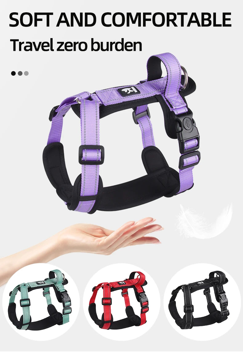 Maison Paw SecureWalk™ Reflective Anti-Escape Dog Harness with Handle