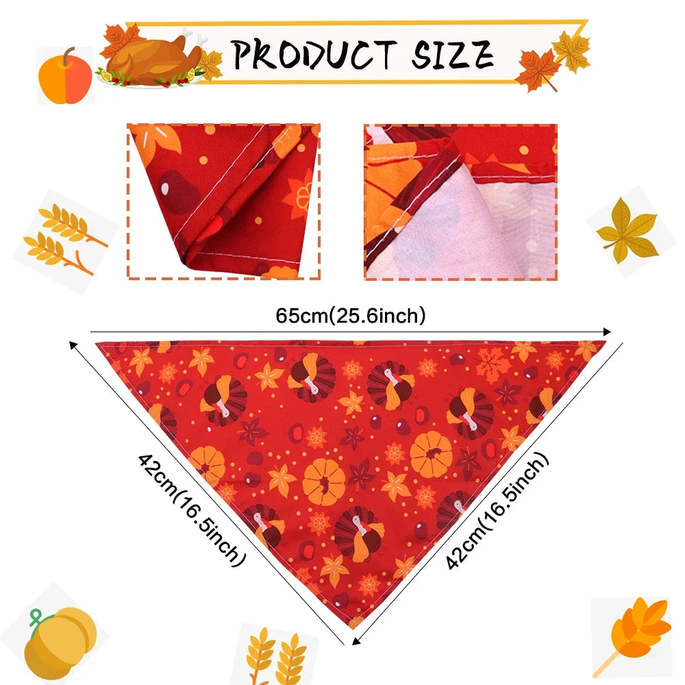 Maison Paw HarvestFest™ Thanksgiving Dog Bandana Set (50 pcs)
