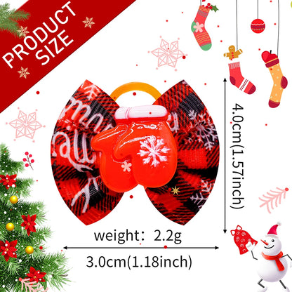 Maison Paw Winter Holiday Pet Hair Bows (10/20/30 pcs)