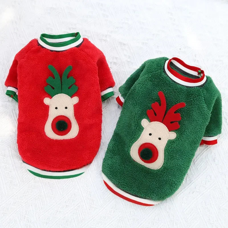 Maison Paw SantaPaws™ Christmas Pet Dress – Festive Holiday Outfit for Dogs & Cats
