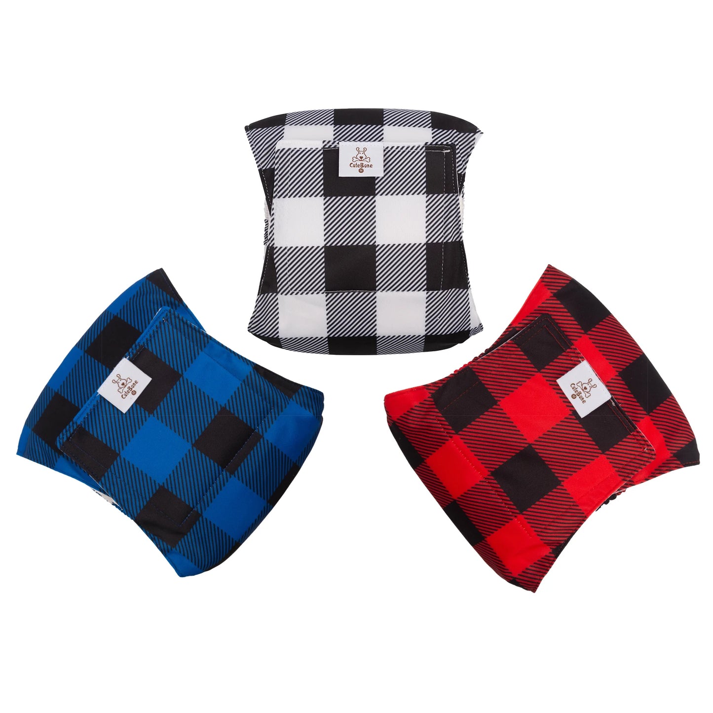 CuteBone™ Reusable Male Dog Diapers (3-Pack)