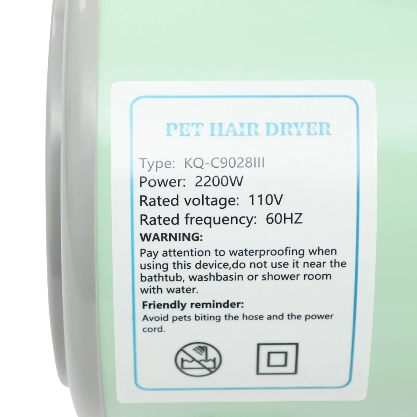 Maison Paw Professional Pet Dryer – 2200W Adjustable Airflow