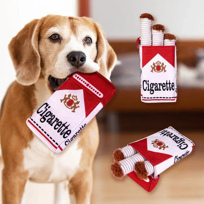 Maison Paw Chew & Chuckle™ Plush Dog Toy – Funny Cigarette Design