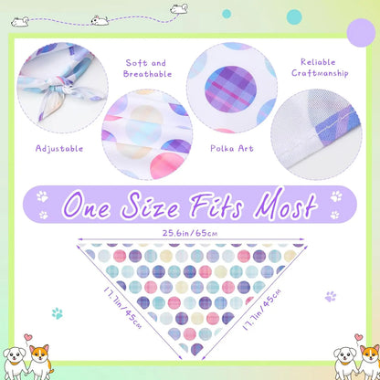 Maison Paw PolkaDot™ Pet Bandana Set (60 pcs)