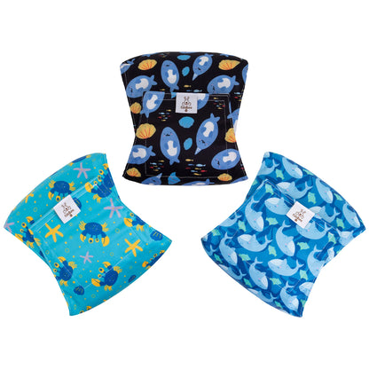 CuteBone™ Reusable Male Dog Diapers (3-Pack)