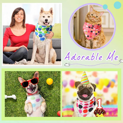Maison Paw PolkaDot™ Pet Bandana Set (60 pcs)