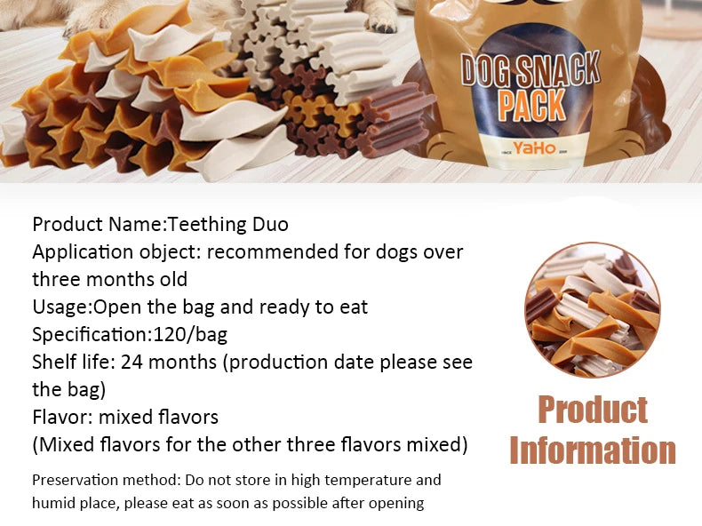 Dog Snacks Teething Stick – Mixed Flavor