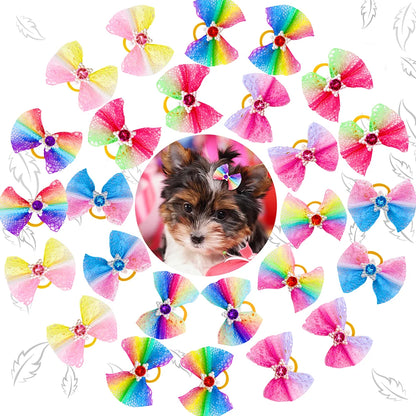 Maison Paw Pet Grooming Hair Bows Set (10/20/30 pcs)