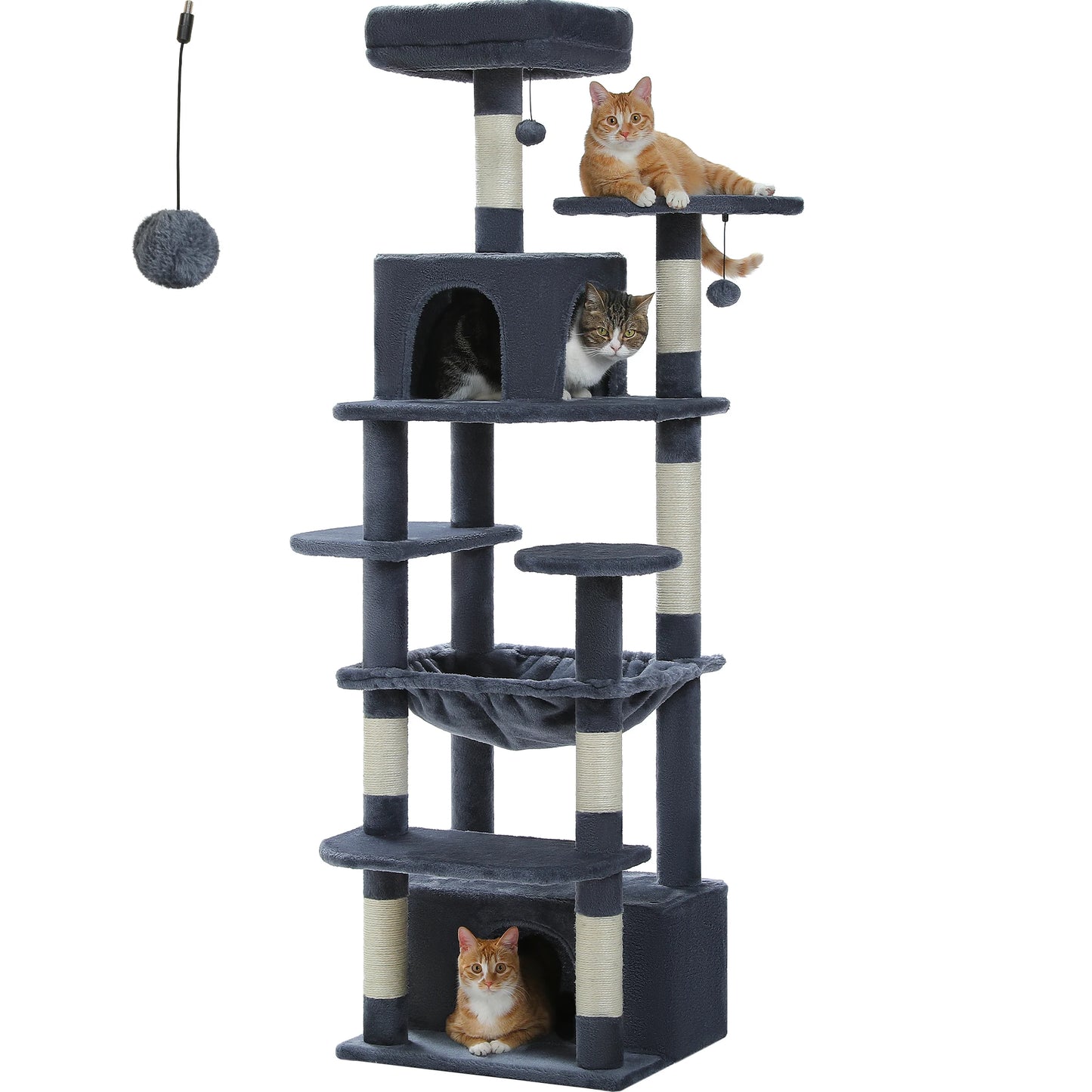 Maison Paw GrandPurr™ Luxury Cat Tree & Tower – Multi-Level Indoor Playground