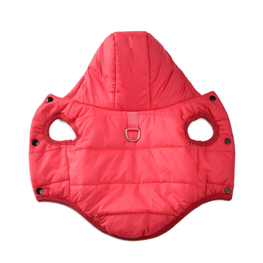 Maison Paw SnuggleHood™ Fleece Dog Coat – Warm Winter Hoodie with D-Ring