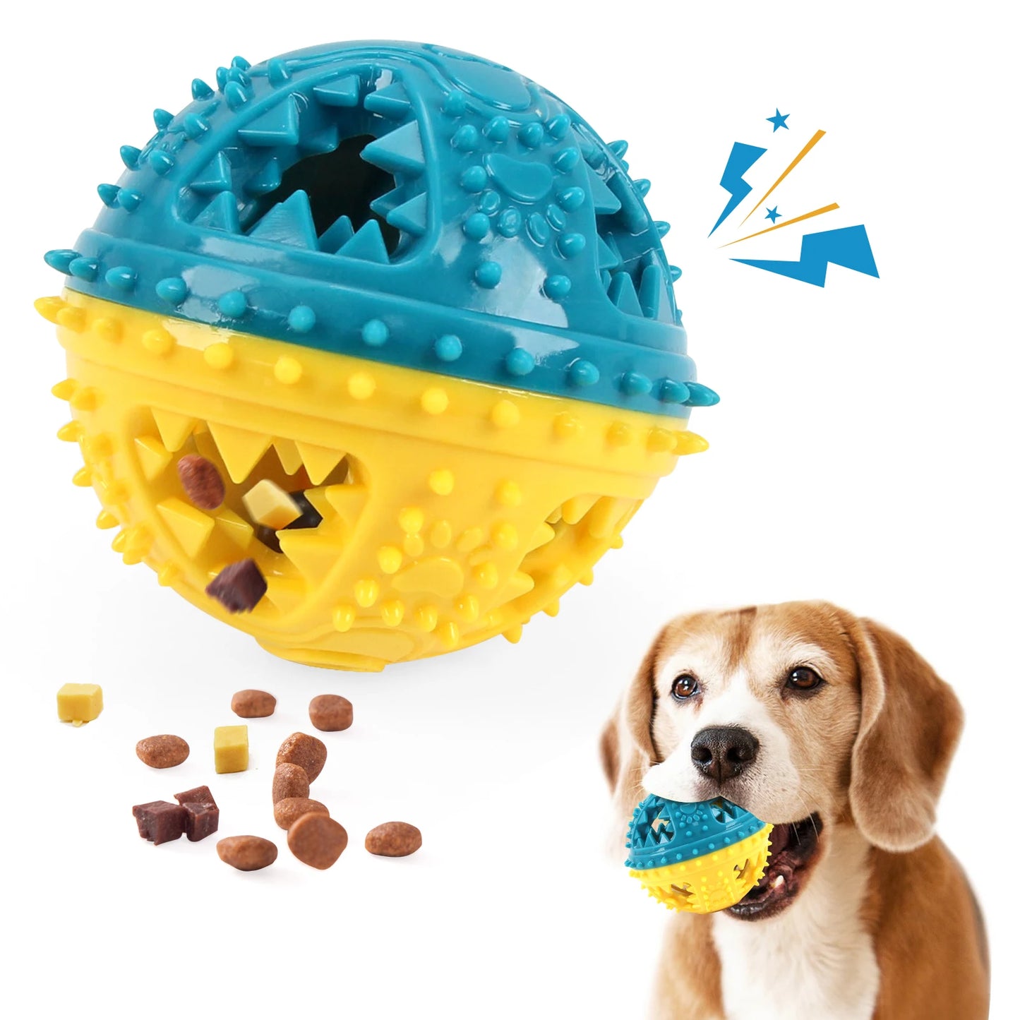 Maison Paw SmartBall™ Interactive Dog Toy – Treat Dispensing & Dental Cleaning Ball