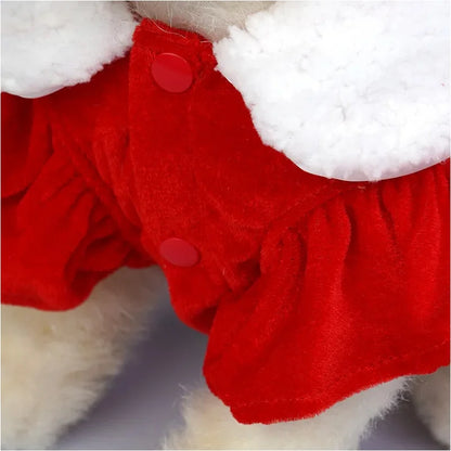 Maison Paw SantaPaws™ Christmas Pet Dress – Festive Holiday Outfit for Dogs & Cats