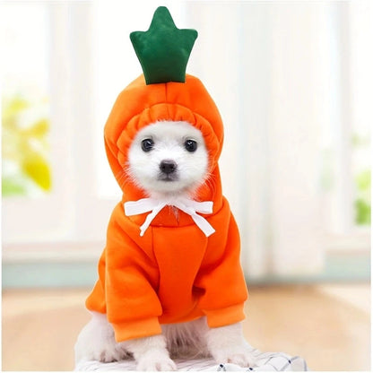 Maison Paw FruityHug™ Fleece Pet Hoodie – Cute Fruit Design for Small Dogs & Cats