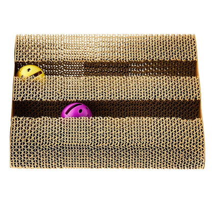 Maison Paw TriPlay™ 3-Sided Cat Scratcher & Activity Center