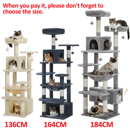 Maison Paw GrandPurr™ Luxury Cat Tree & Tower – Multi-Level Indoor Playground