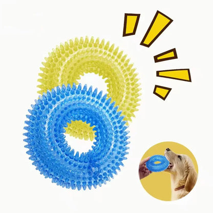 Maison Paw Squeaky Thorn Ring™ Dog Chew Toy