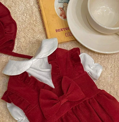 Maison Paw WinterBow™ Cozy Corduroy Dog Dress