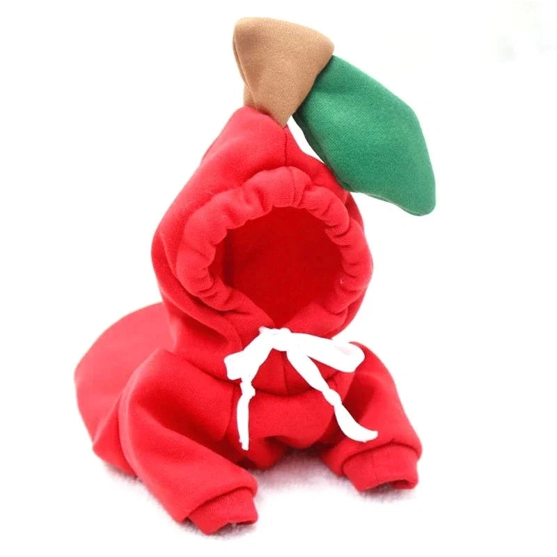 Maison Paw FruityHug™ Fleece Pet Hoodie – Cute Fruit Design for Small Dogs & Cats