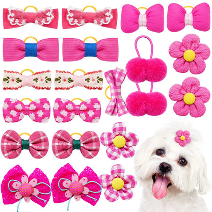 Maison Paw Valentine’s Sweet Style Pet Hair Bows (10 pcs)