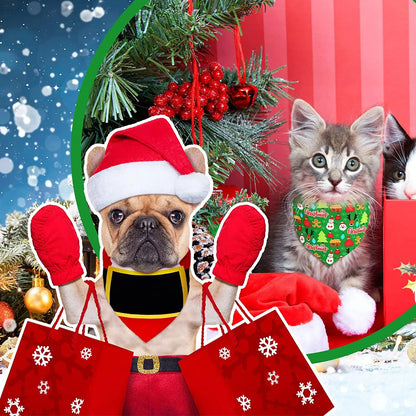Maison Paw Holiday Dog Bandana Set (30 pcs)