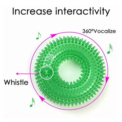 Maison Paw Squeaky Thorn Ring™ Dog Chew Toy